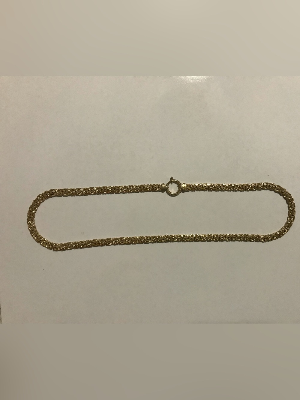 Gold Clad Sterling Byzantine Necklace